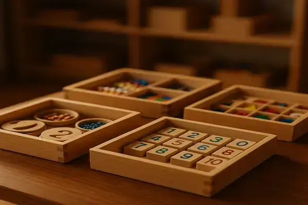 Organizadores Montessori para Materiais Educativos Pequenos